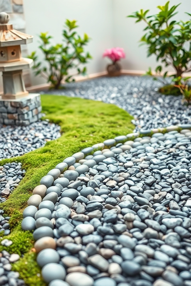 simple effective pebble borders