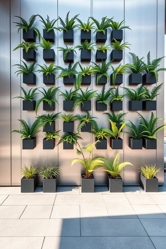sleek geometric plant arrangements