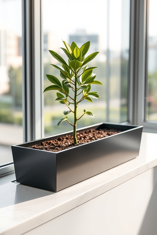 sleek mango window box