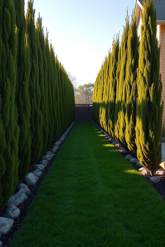 slender upright privacy screens