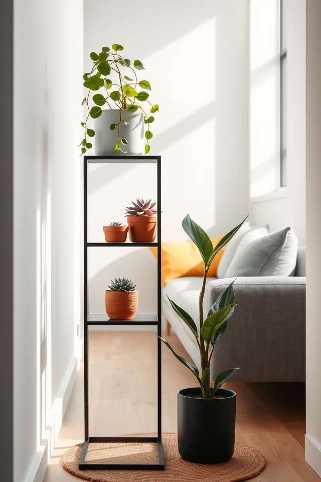 slim tiered vertical displays