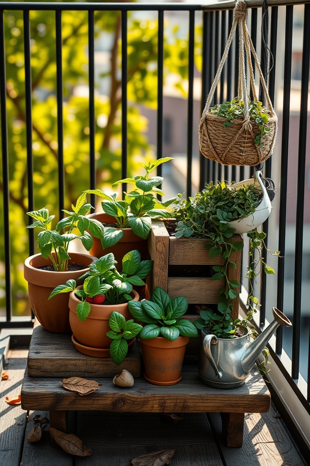 small space container gardens