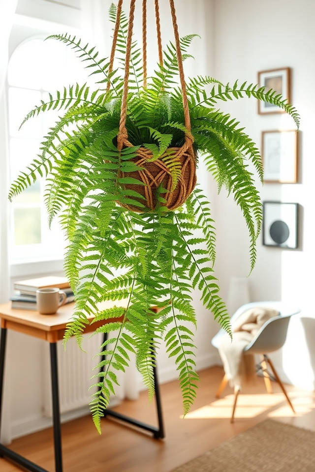 soft feathery boston fern