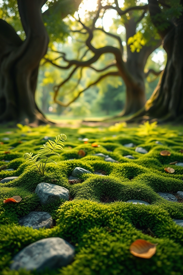 soft mossy ground cover