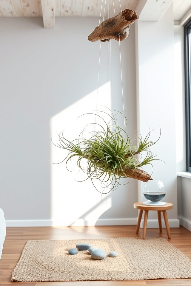 soil free epiphytic display plants