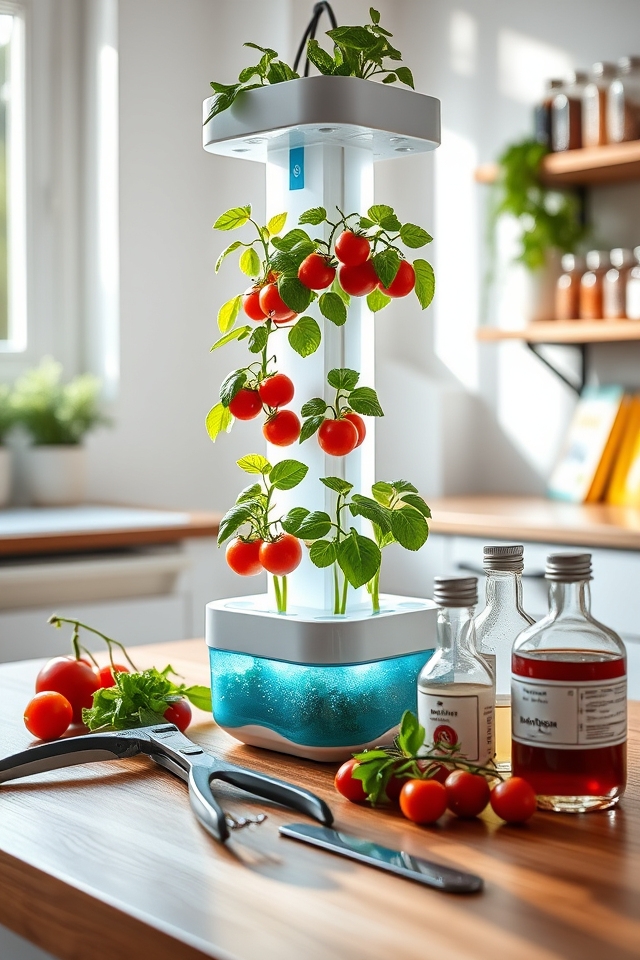 soil free hydroponic gardening method