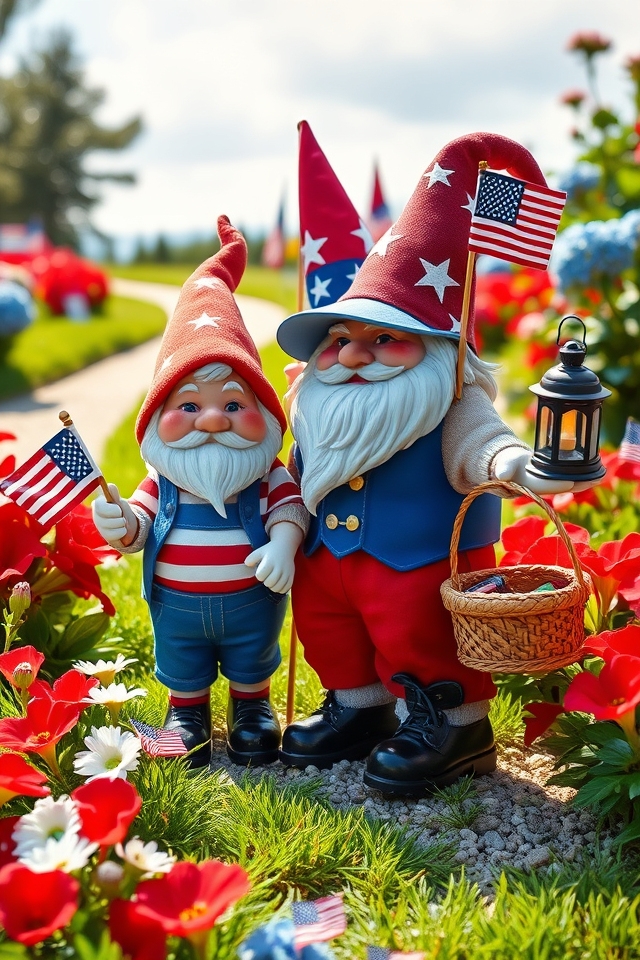 solar powered patriotic gnomes