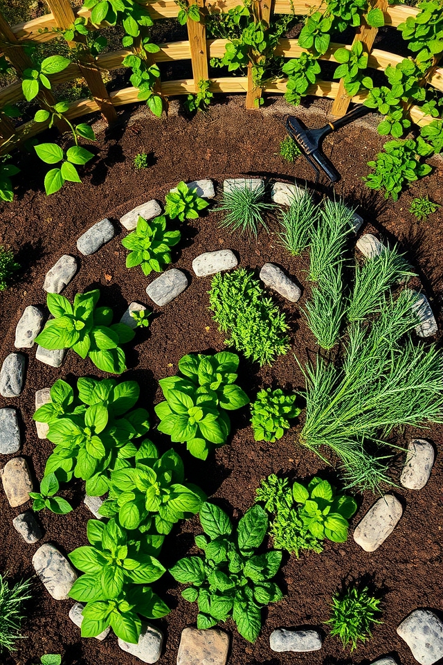 space efficient herb cultivation design