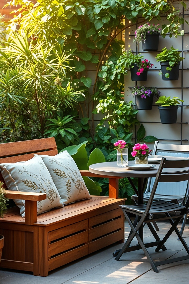 space saving multifunctional garden furniture