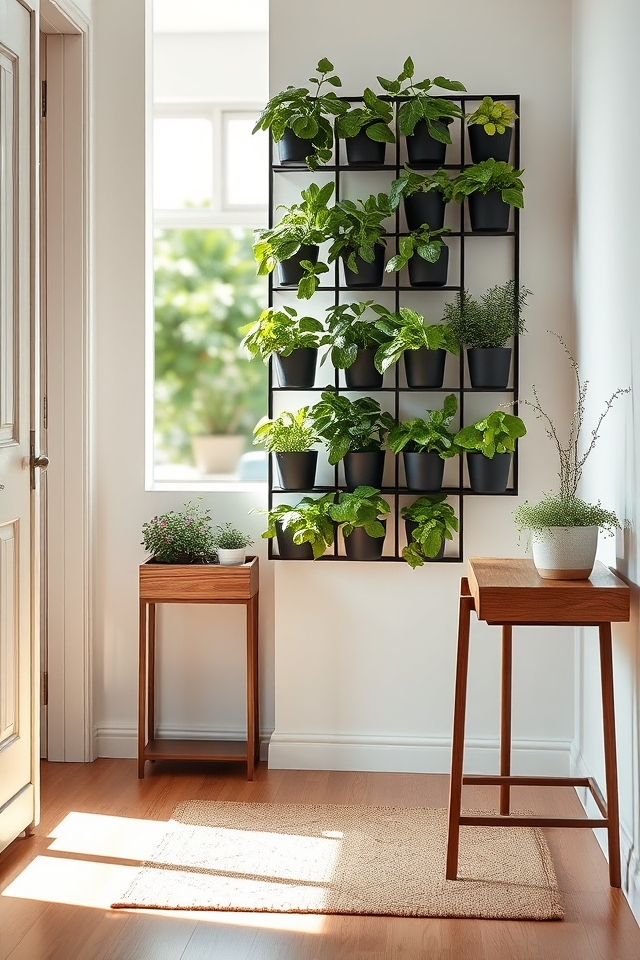 space saving vertical herb solutions