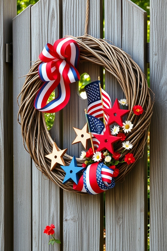 star spangled garden wreaths celebration