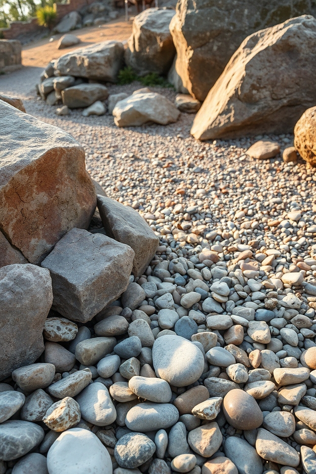 stone mixtures add texture