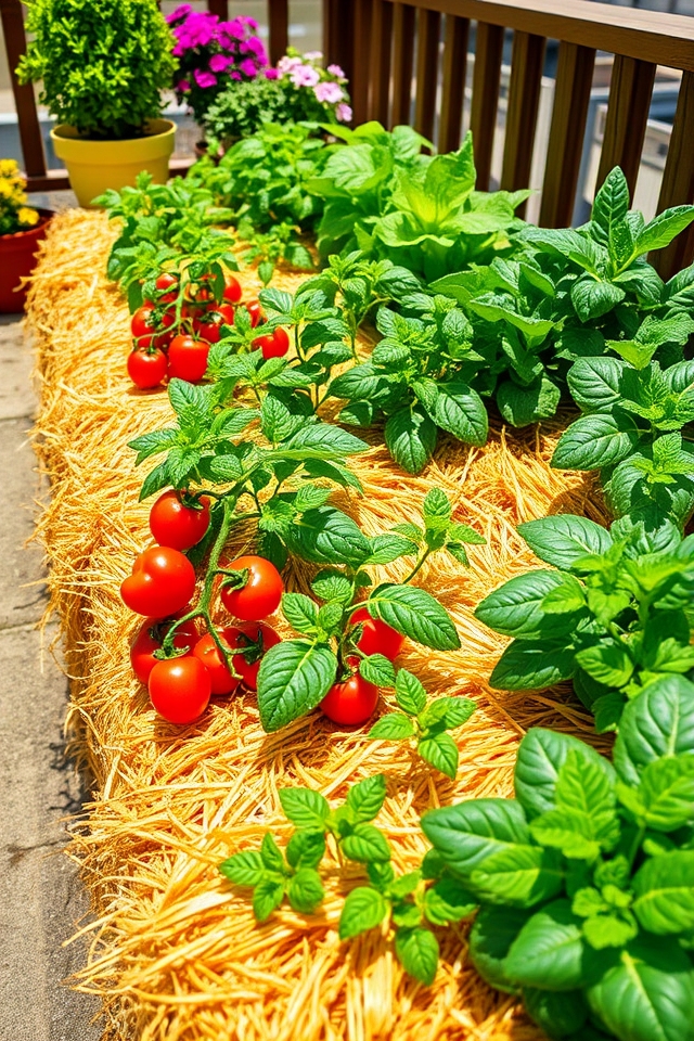 straw bale vegetable gardening