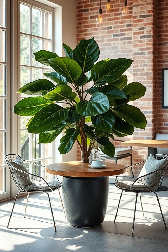 striking bold fiddle leaves