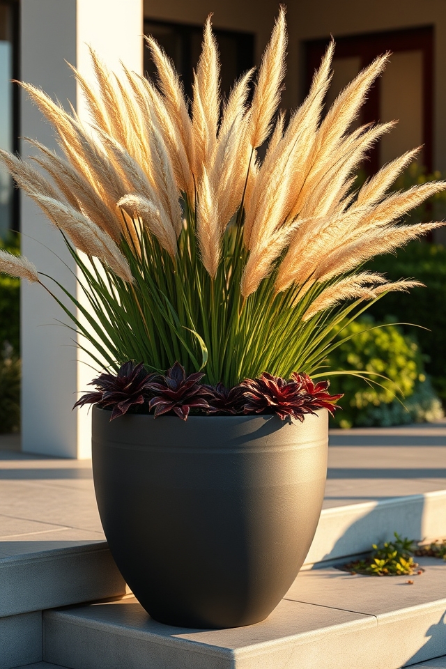 striking vertical ornamental grasses