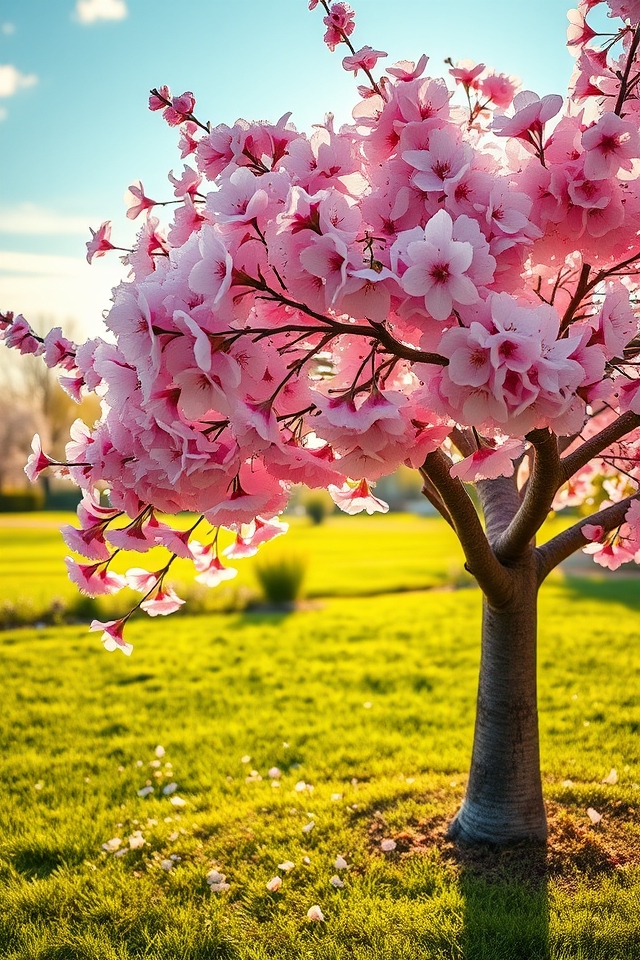 stunning flowering cherry blossoms