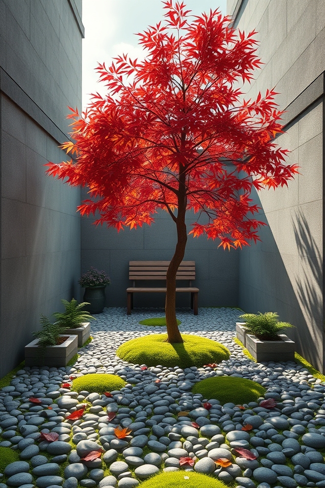 stunning foliage for courtyards