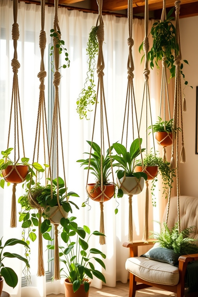 stylish elevated plant display