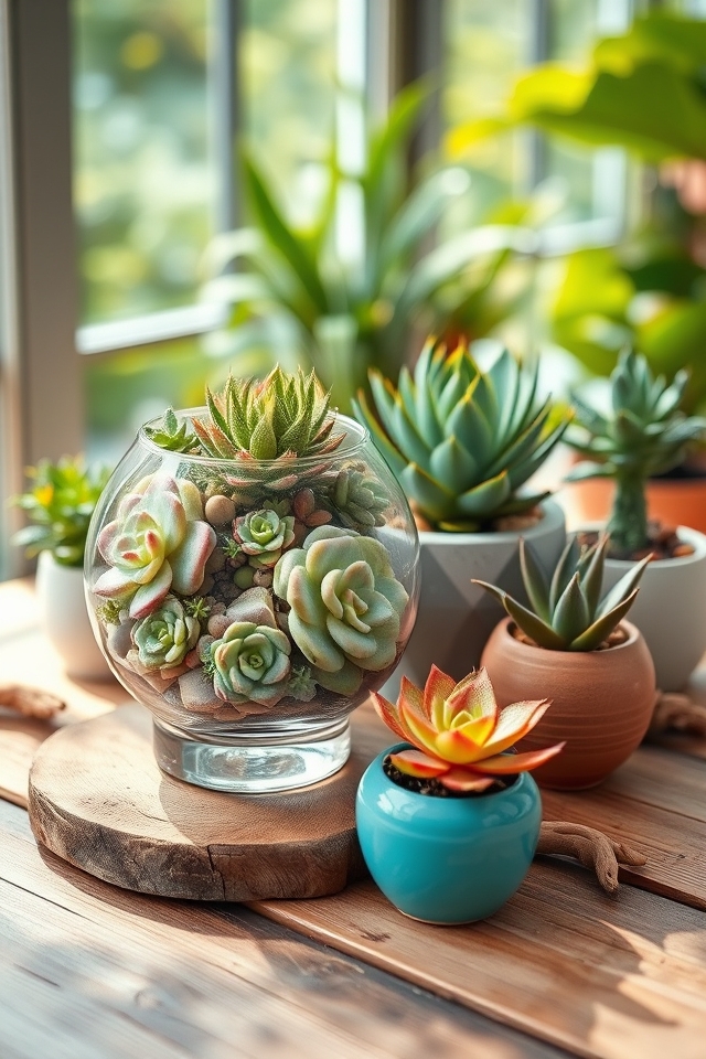 stylish low maintenance succulent arrangements