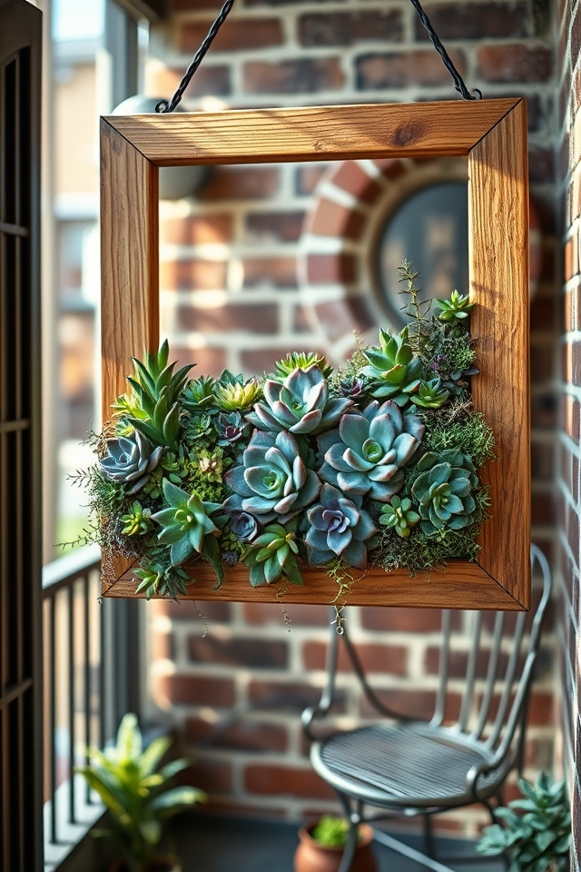 succulent frames as art