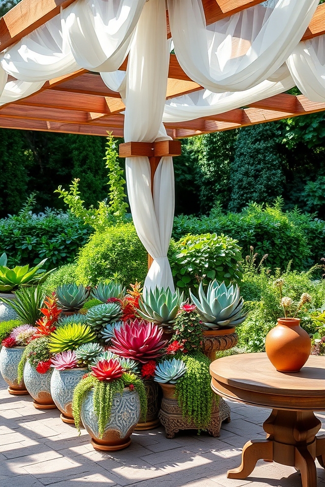 succulents enhance outdoor beauty