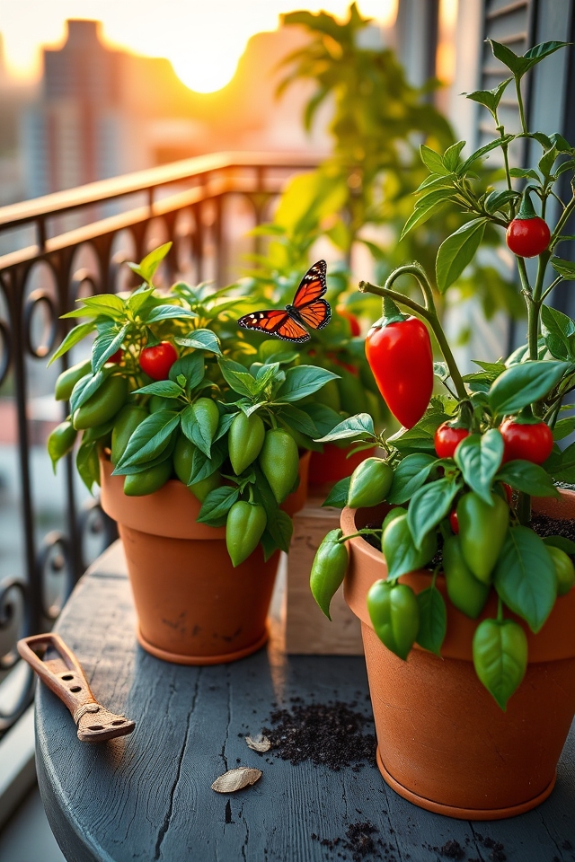 sunny balcony jalape o planting