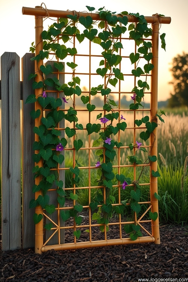 sustainable vertical bamboo frames