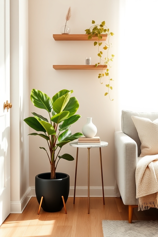 tall leafy corner nooks