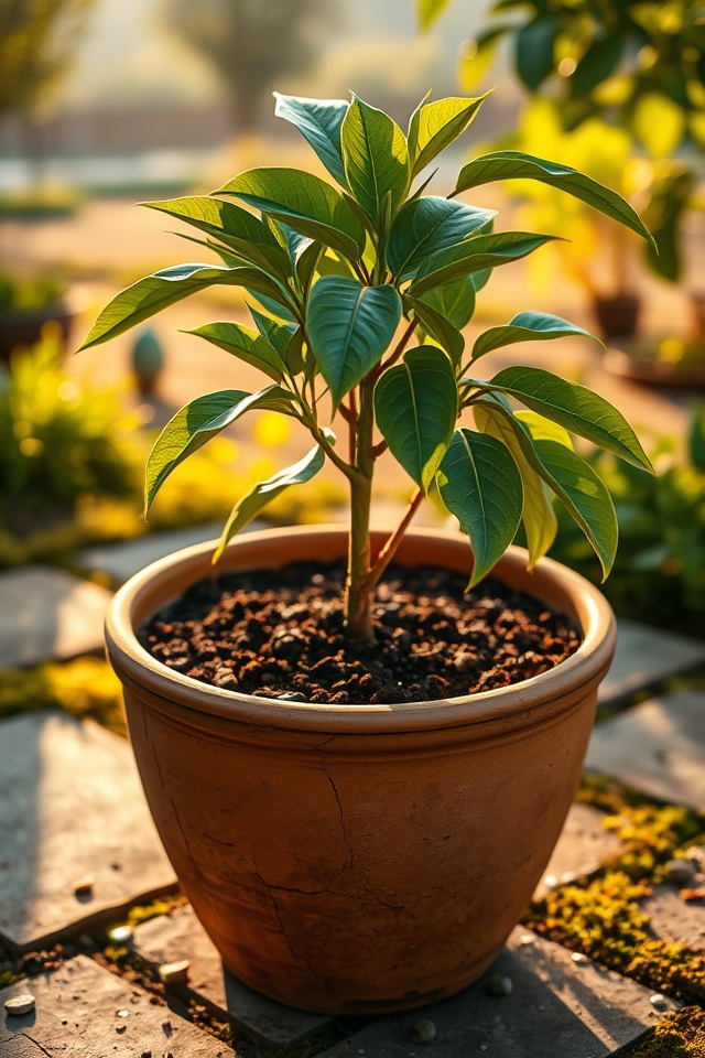 terracotta pots promote growth