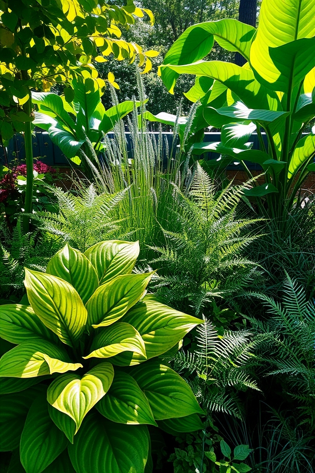 textural diversity in foliage