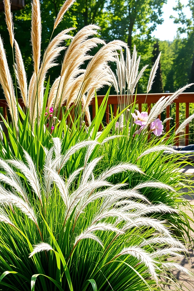 textured low maintenance patio beauty