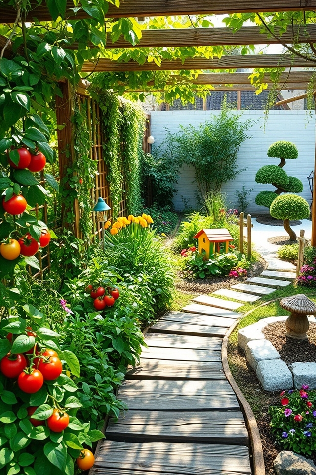 themed outdoor garden spaces