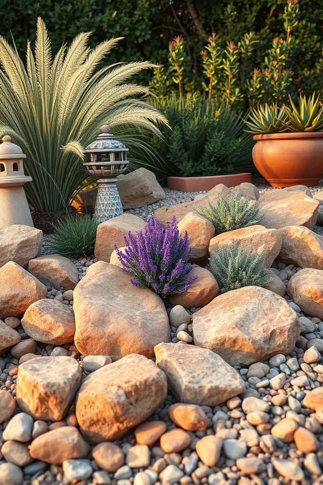 themed rock garden design