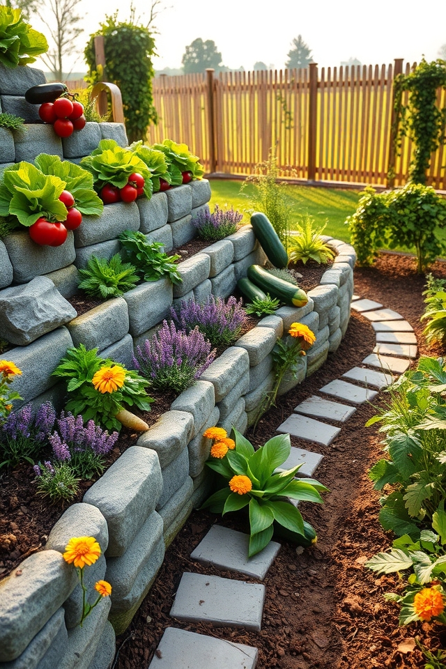 tiered layouts enhance gardens