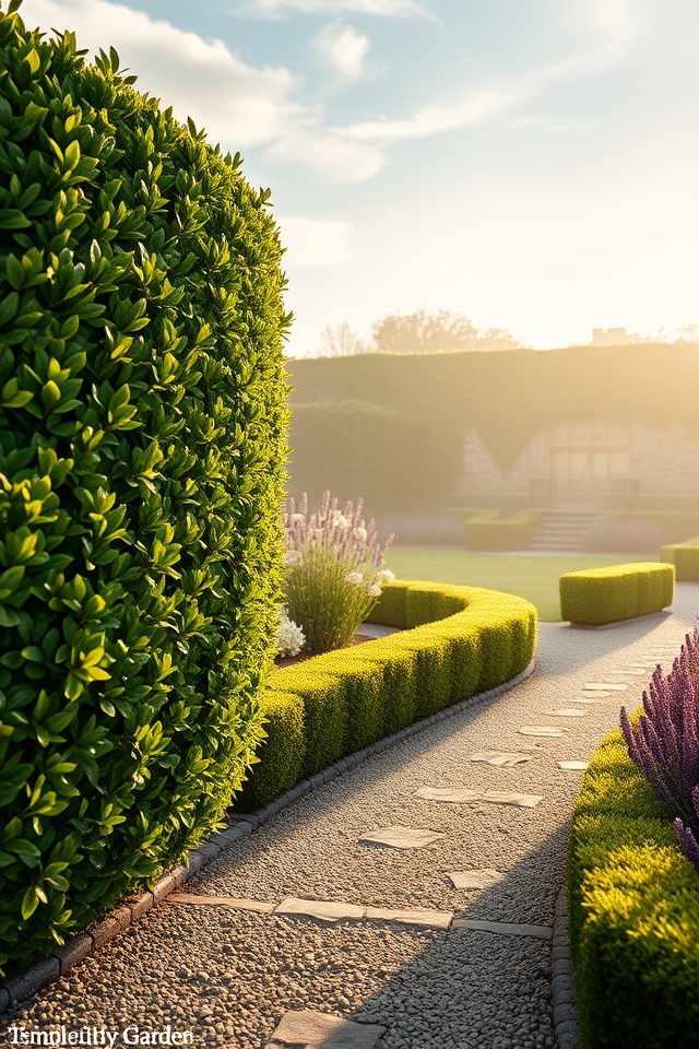 timeless elegant english hedges