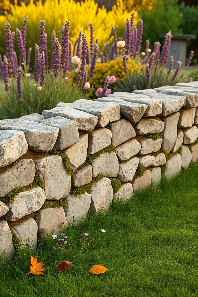 timeless rustic stone walls