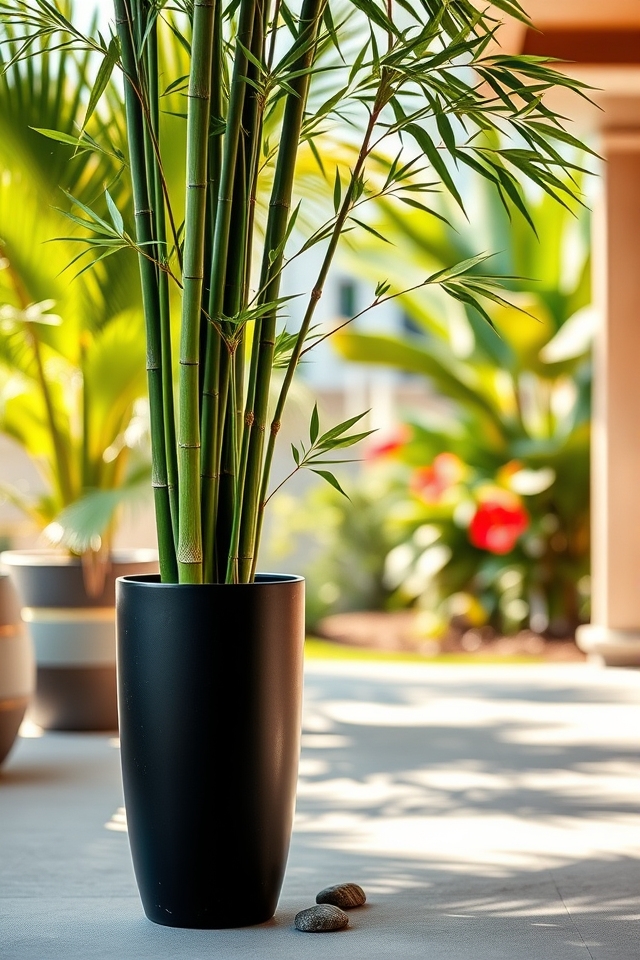 towering bamboo tropical vibe