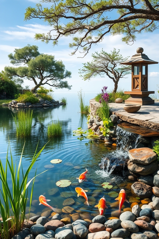 tranquil aquatic meditation space