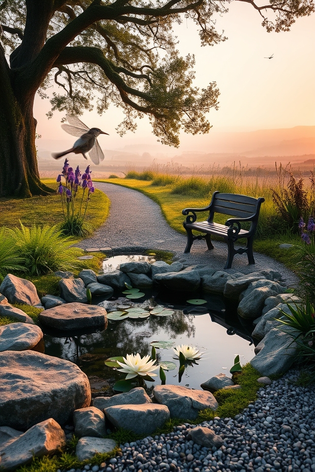 tranquil english water features