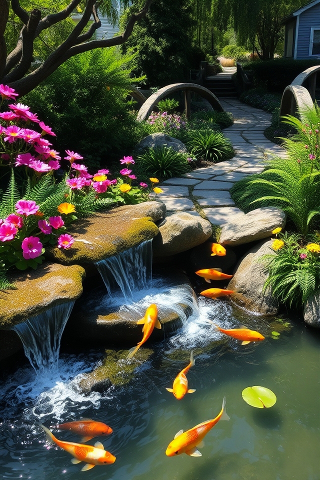 tranquil garden water oasis