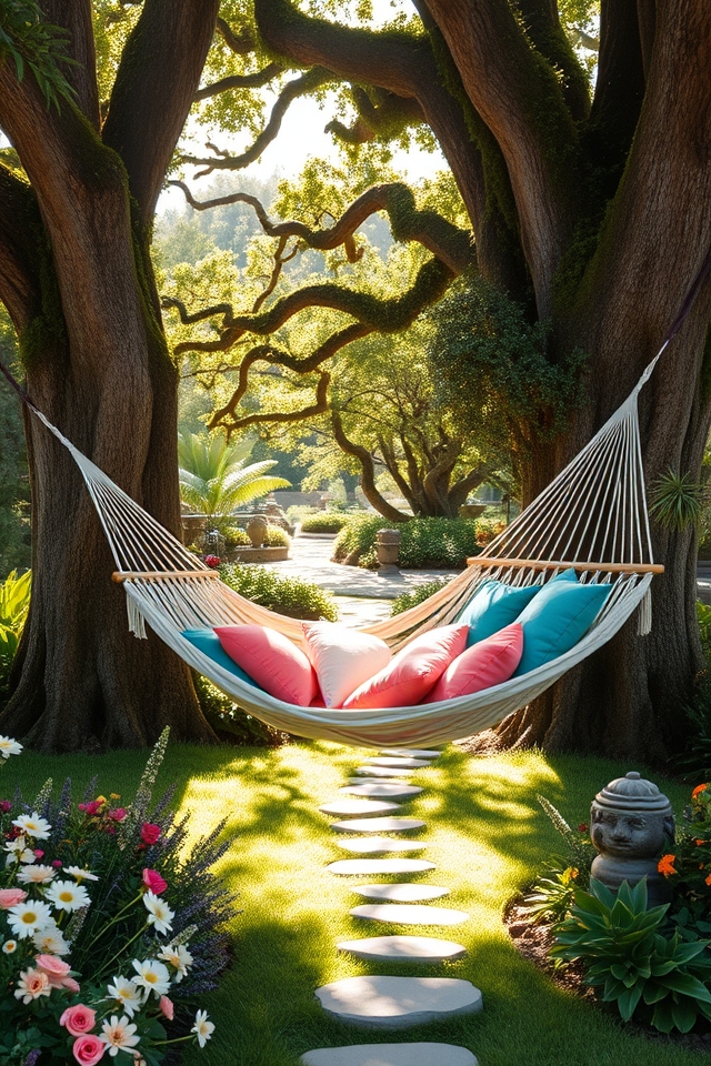 tranquil hammock garden retreat