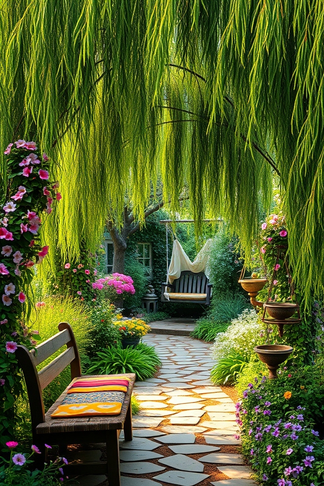 tranquil hidden floral oasis