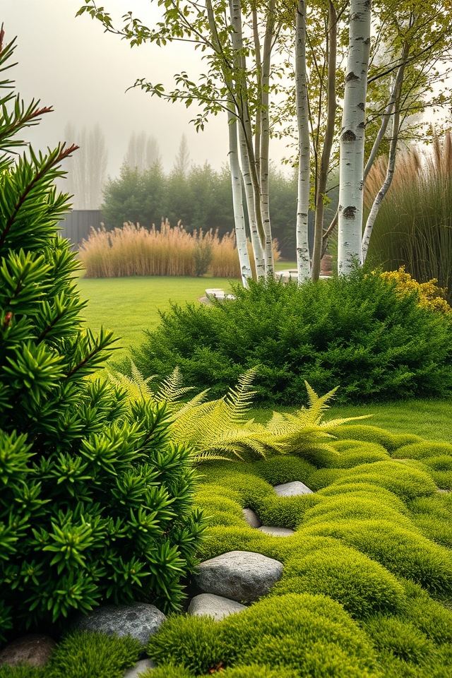 tranquil lush scandi greenery