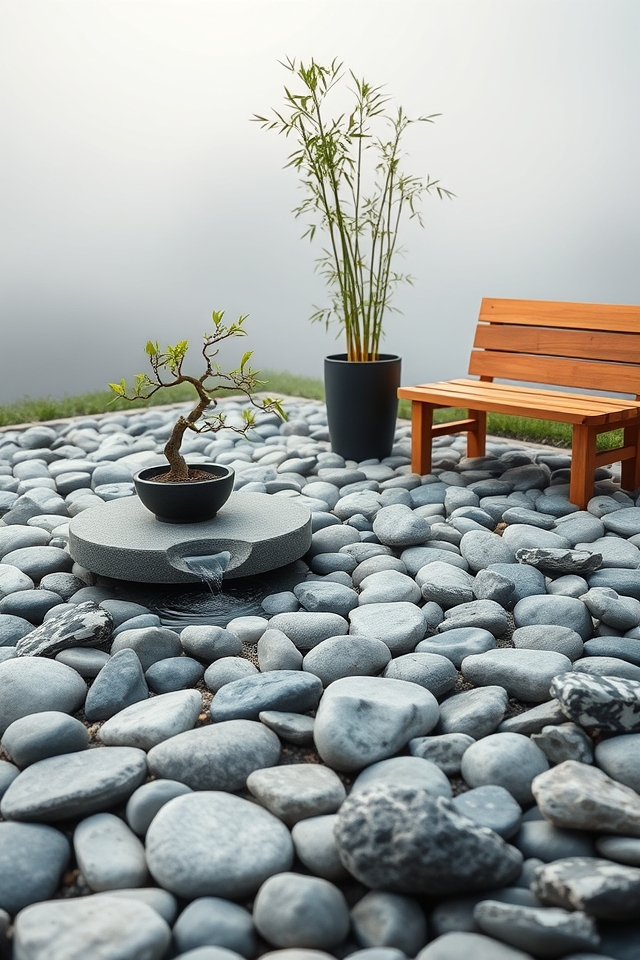 tranquil minimalist zen corner