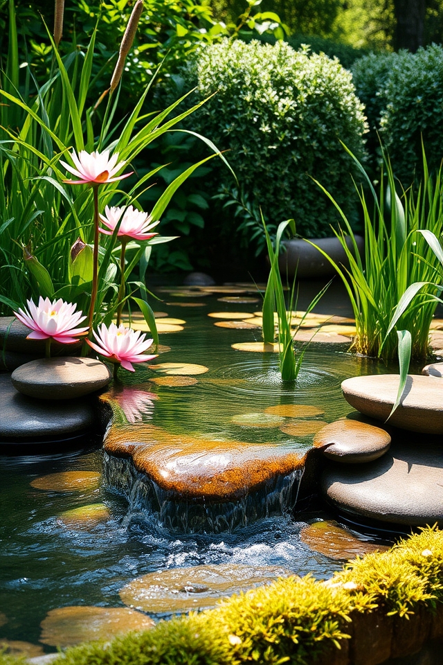 tranquil oasis water feature