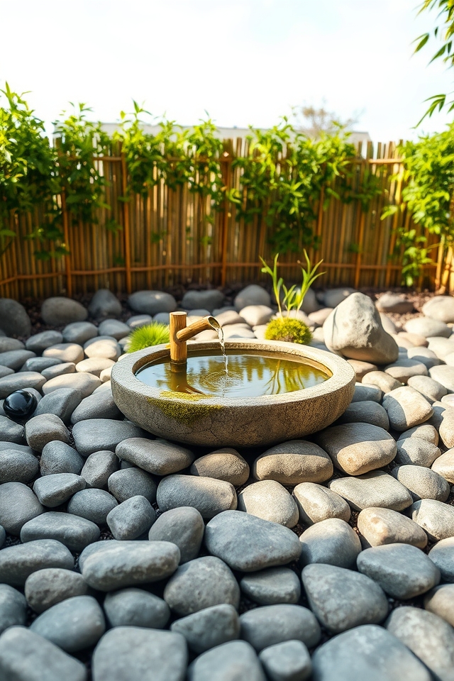 tranquil zen rock garden