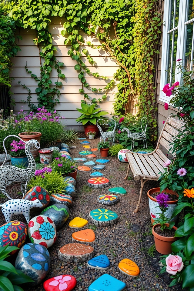 transform garden with art
