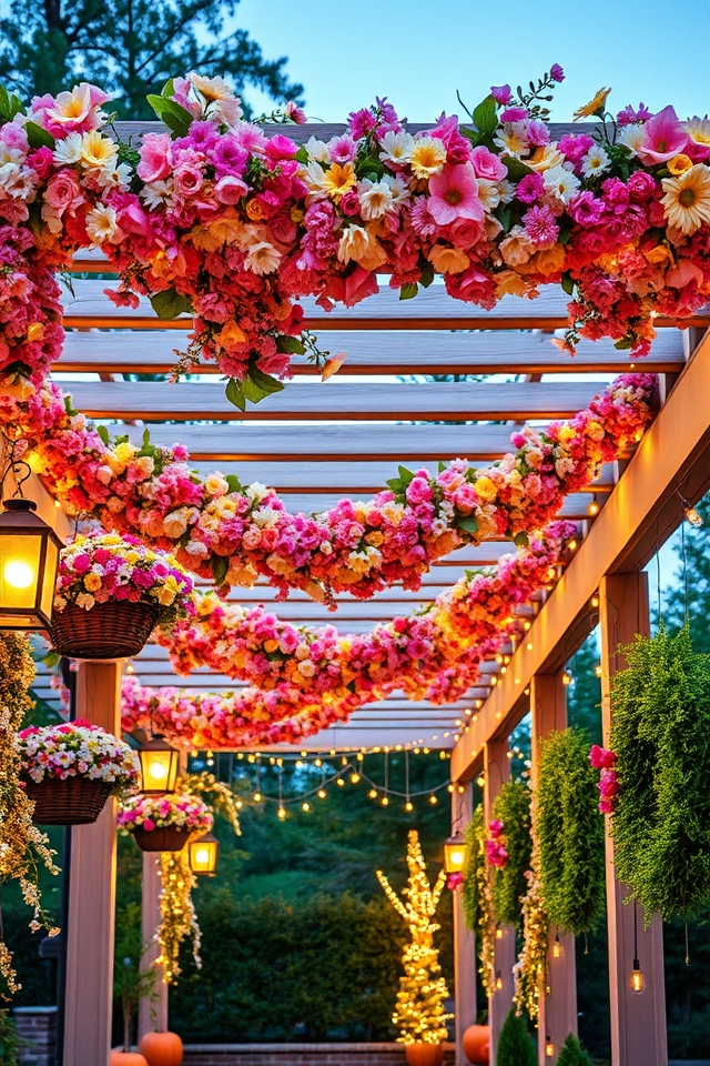transform pergola with decor