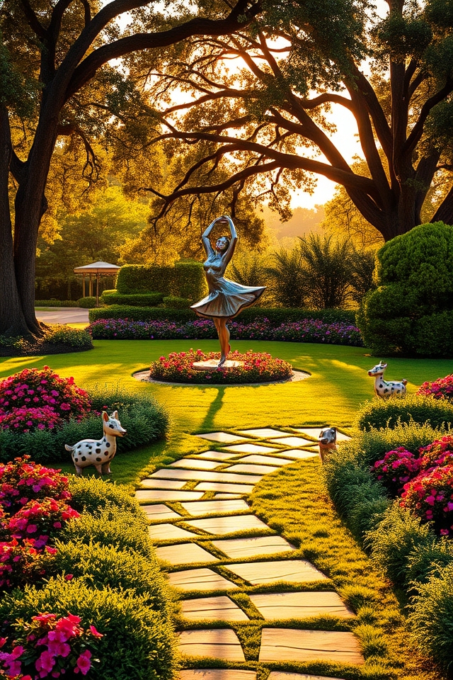 transformative garden art installations