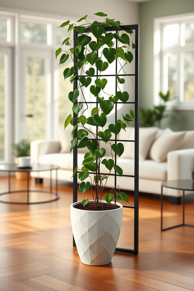 trellis supports climbing vines